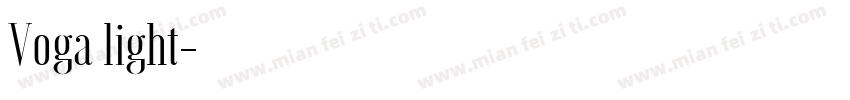 Voga light字体转换